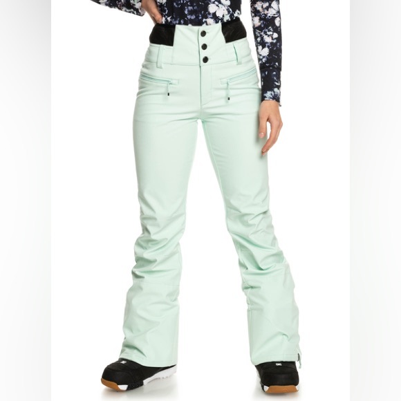 Roxy Pants - NEW $200 Roxy Rising High Shell Snow Pants in Fair Aqua Women’s Pants Size M